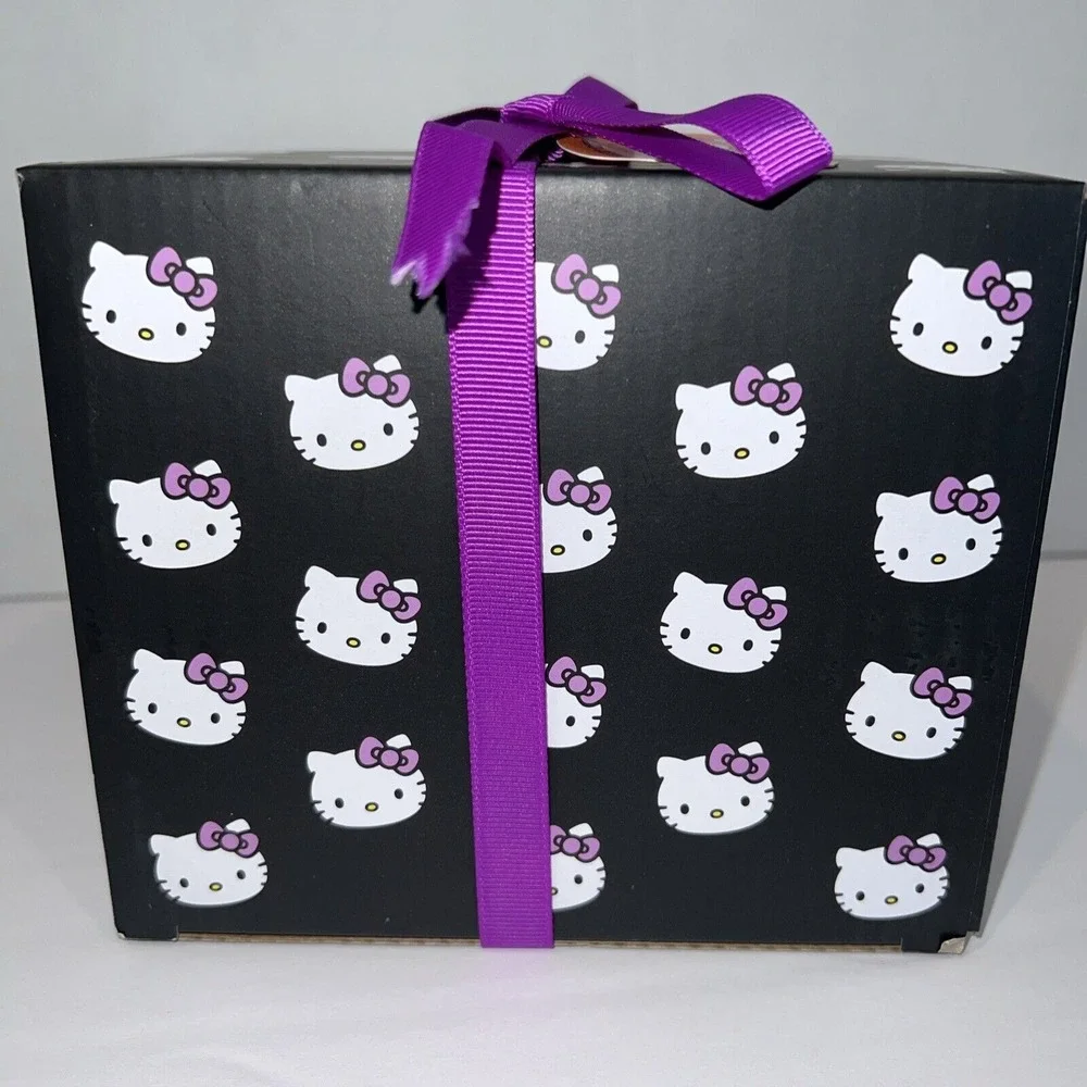 Hello Kitty Halloween Salt & Pepper Shakers Blue Sky Pumpkin Skull Bow Cat NWT
